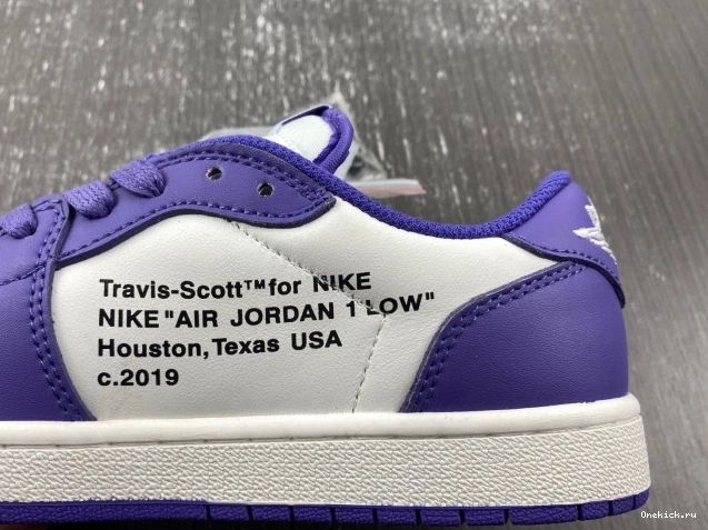 One Kick 1 JORDAN TRAVIS CUSTOM OFF-WHITE X DM7890-386 AIR SCOTT X 0725